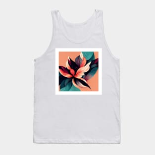 unic Flower Art Illustration Abstract Pattern Floral Graphics designs Tank Top